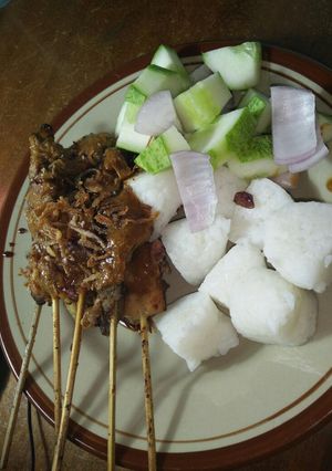 Foto resep Sate daging Teflon bumbu kacang. #pr_ di bumbukacangin