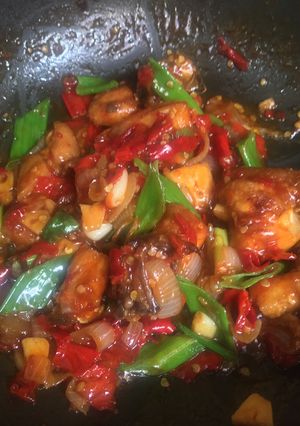 Foto resep Ayam cabe saus tiram