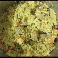 A picture of Vegetable Biryani.