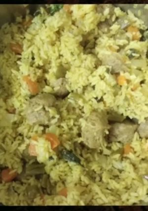 A picture of Vegetable Biryani.