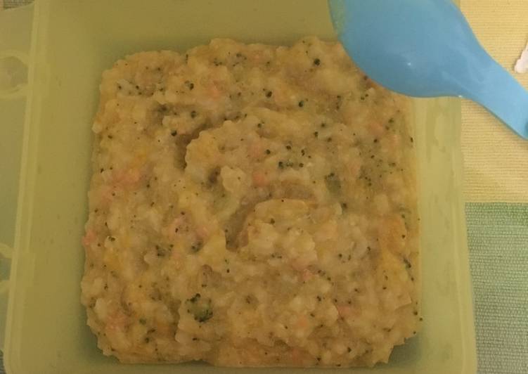 Resep Nasi Tim Salmon Kabocha - 9 Months yang lezat dan Mudah Dibuat