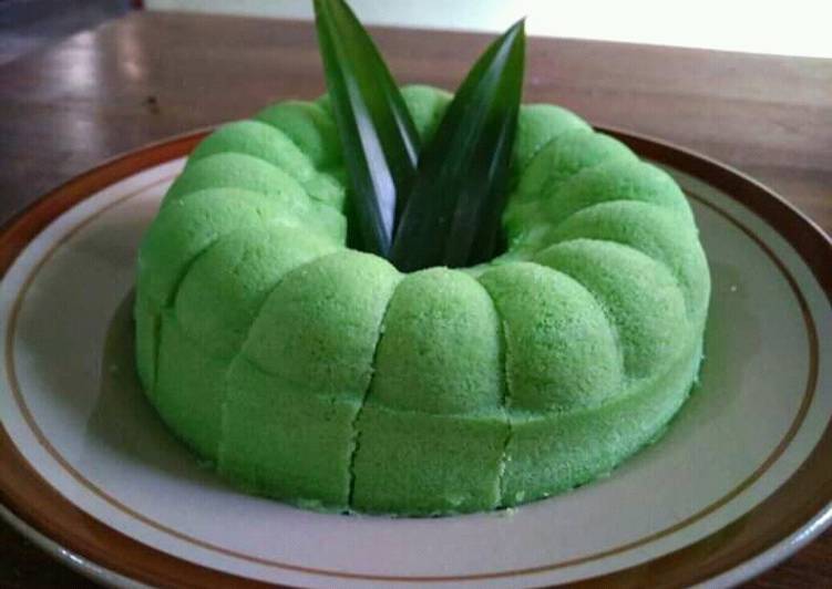 Bolu Pandan Kukus (no mixer)