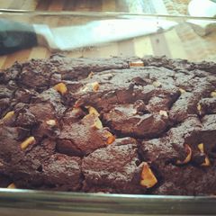 A picture of Chocolate brownies #chocolatebakingcontest.