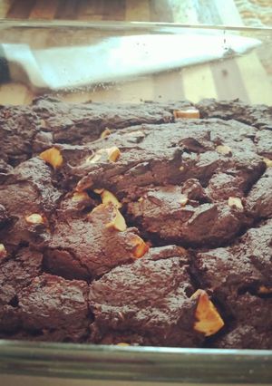 A picture of Chocolate brownies #chocolatebakingcontest.