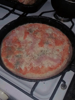 Una foto de Pizza de avena