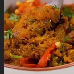 A picture of Easy Sweet and Sour Butternut Squash Curry.
