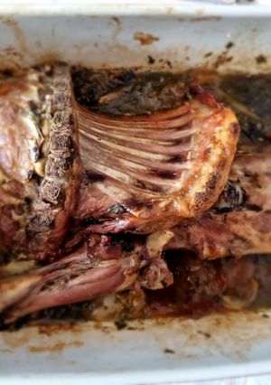 Una foto de Lechazo asado