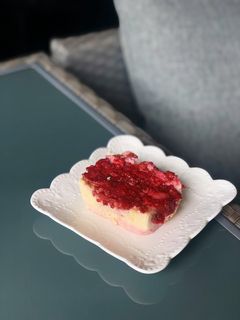Una foto de Keto- cheesecake de frutos rojos
