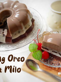Foto resep Puding Oreo Coklat Milo