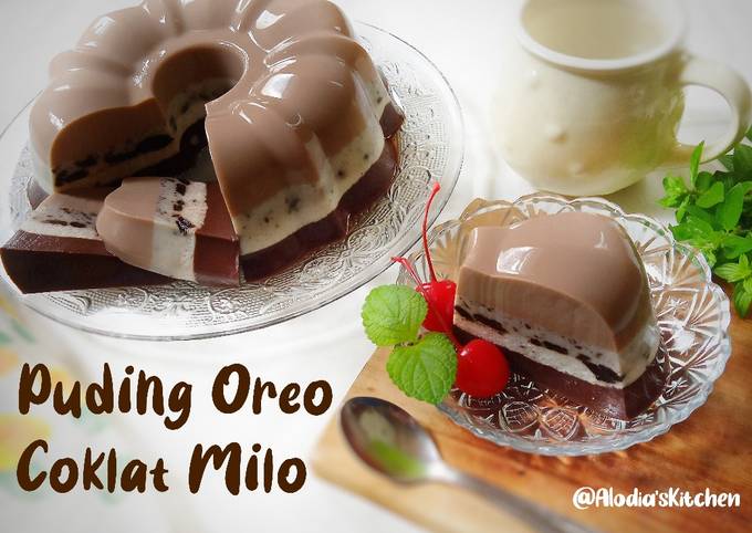 Puding Oreo Coklat Milo