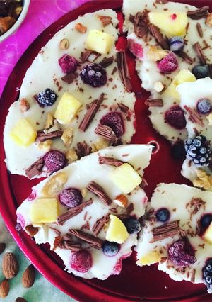 Una foto de Láminas frías de yogurt