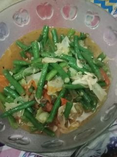 Foto resep Tumis sayur kacang panjang campur gubis/kol