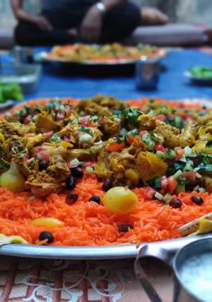صورة لوصفة دجاج وا أرز