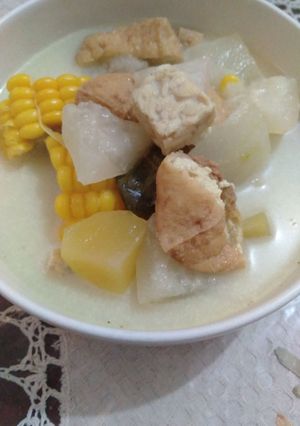 Foto resep Lodeh Buah Kundur, Jagung manis, Tahu Tempe