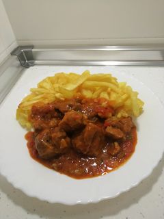 Una foto de Carne al toro