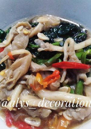 Foto resep Tumis Kangkung Jamur Saos Tiram
