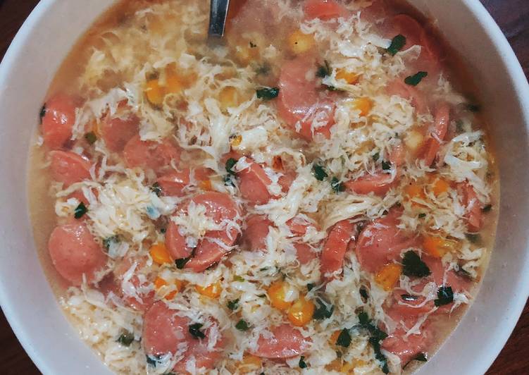 How to Make Appetizing Sup Sosis Jagung