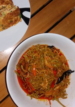 Foto resep Tumis teri kembang kates