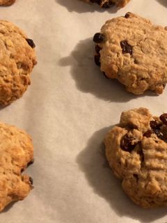 A picture of Vegan Banana Oatmeal Cookies.