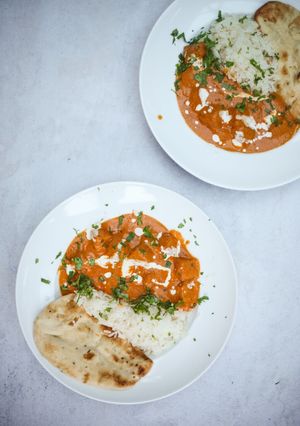 A picture of Vegan Butter Chicken.