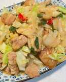 Miso Pork with Cabbage and Onions 味噌豬炒洋蔥高麗菜