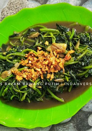 Foto resep Tumis Bayam Bawang Putih