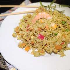 Una foto de Arroz Tres Delicias con Salsa de Soja