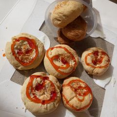 A picture of Thumbprint coconut cookies.