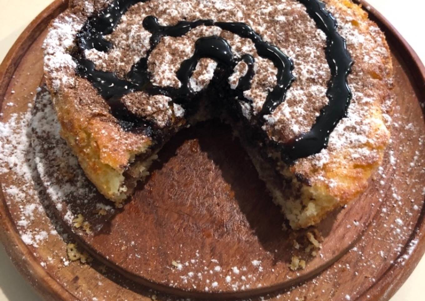 Bizcocho zebra en “air fryer”