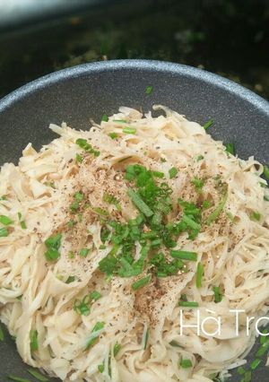 Hình của món Măng Xào Tỏi (Chay).
