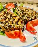 Grilled tuna in sesame