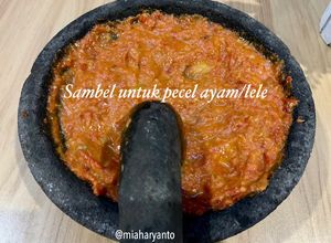 Foto resep Sambel Pecel ayam/lele (rahasia biar mirip tukang pecel ayam/lele)