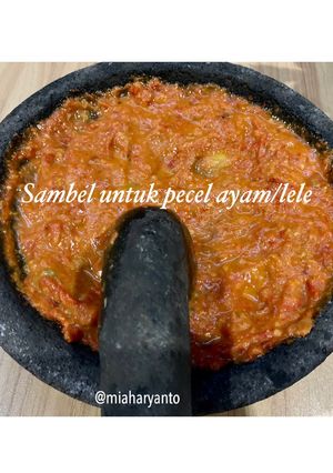 Foto resep Sambel Pecel ayam/lele (rahasia biar mirip tukang pecel ayam/lele)