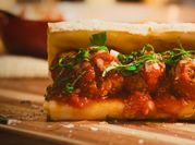 A picture of meatball sub