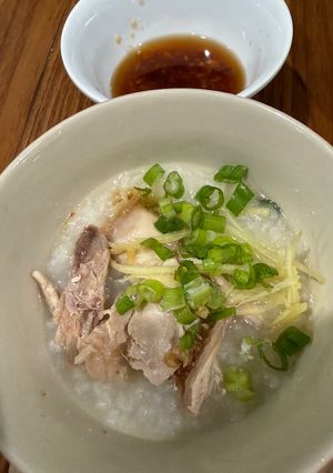 Hình của món Cháo gà.