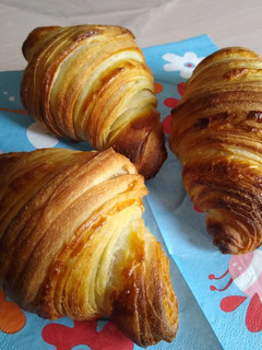 A picture of Sourdough Croissants.