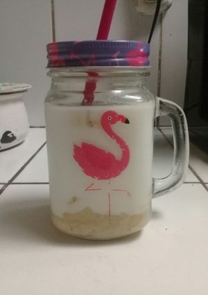 Una foto de Leche de banana coreana aesthetic
