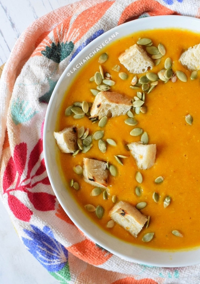 Una foto de Crema de Zapallo - Vegan