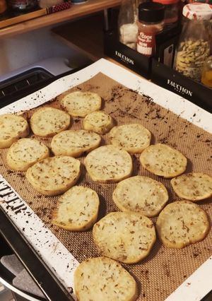 Une photo de Patate douce roses au four