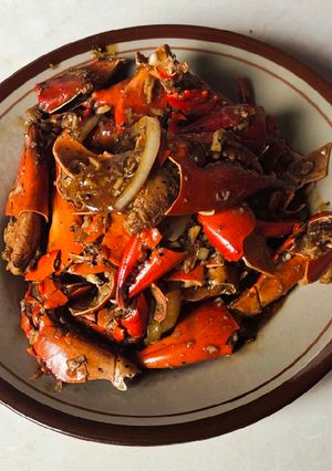 Foto resep Kepiting lada hitam ala Homed