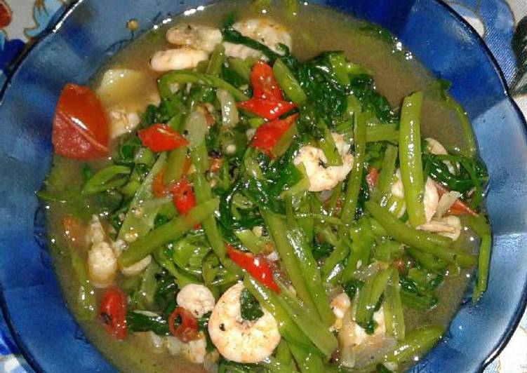 Bumbu meracik Cah Kangkung plus Udang, Enak Banget