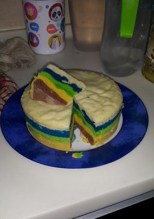 Foto resep Bolu pelangi kukus