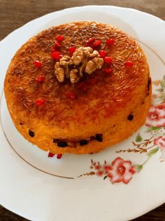 عکسی از دستور ته چین مرغ تک نفره