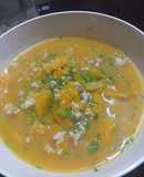 Canh bí đỏ thịt băm