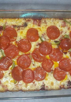 Una foto de Pizza con harina de almendras