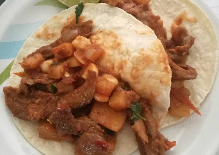 Guiso taquero a la cerveza😋