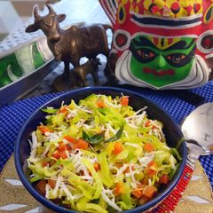 A picture of Muttakose Simamullanki Poriyal/ Cabbage Carrot Stir fry.