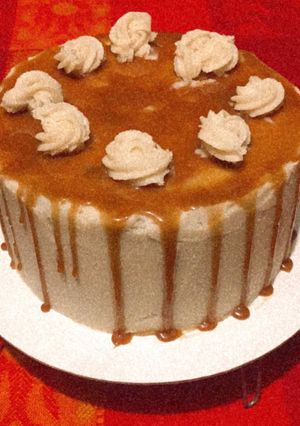 Una foto de Pastel de manzana con canela