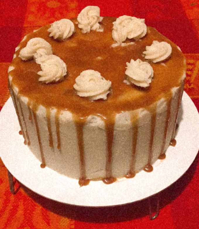 Una foto de Pastel de manzana con canela
