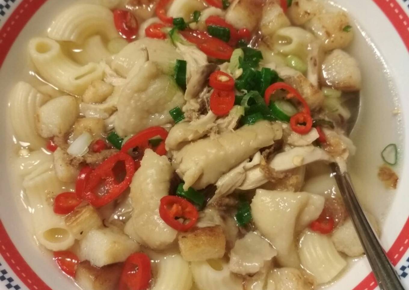 Sup ayam macaroni